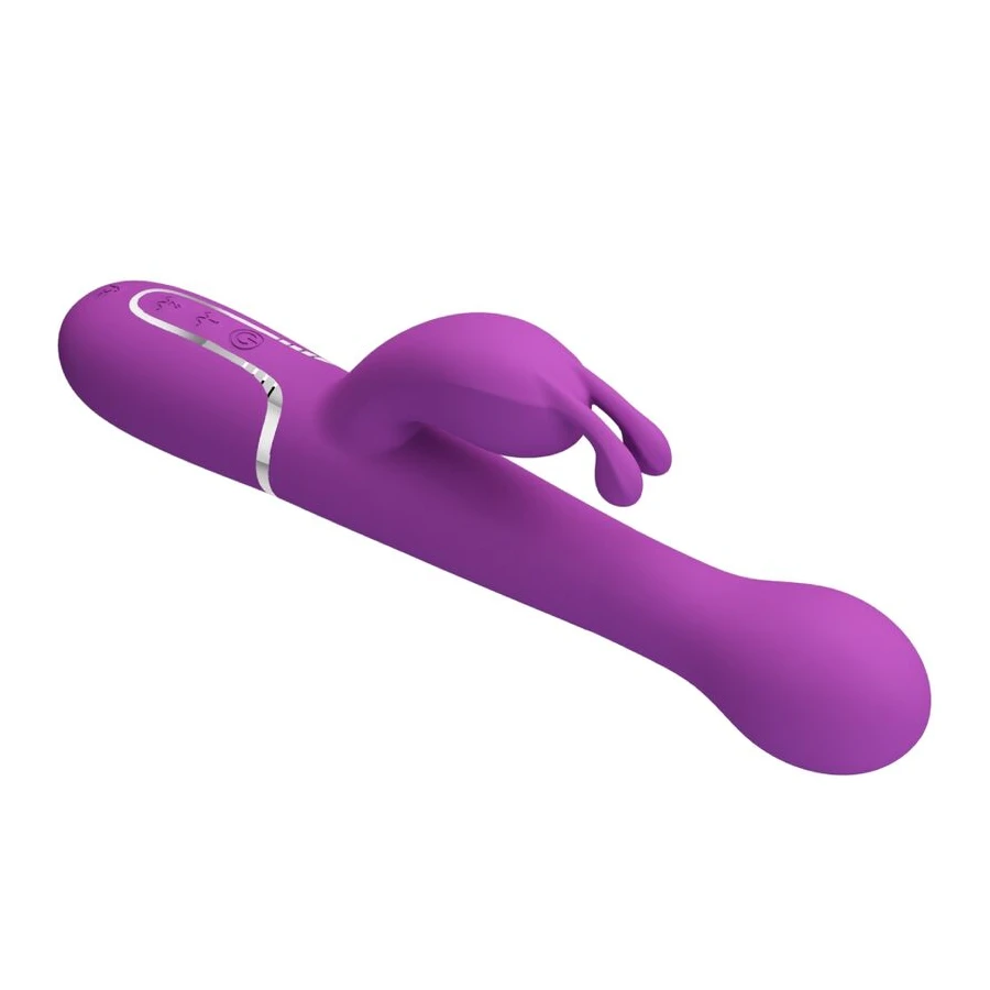 PRETTY LOVE - VIBRATEUR LAPIN MULTIFONCTION 3 EN 1 DEJON VIOLET